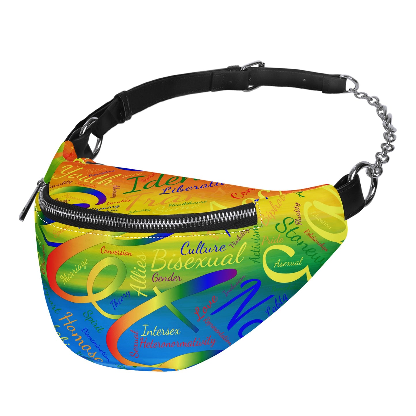 LGBTQ Word Cloud Fashion Fanny bag