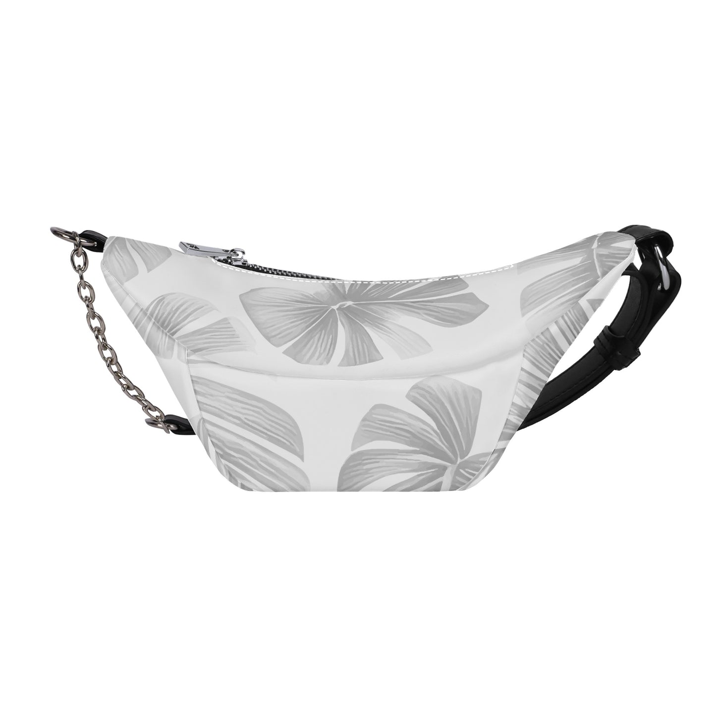 White Monstera Fashion Fanny bag