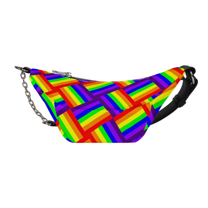 Rainbow Weave Fashion Fanny bag