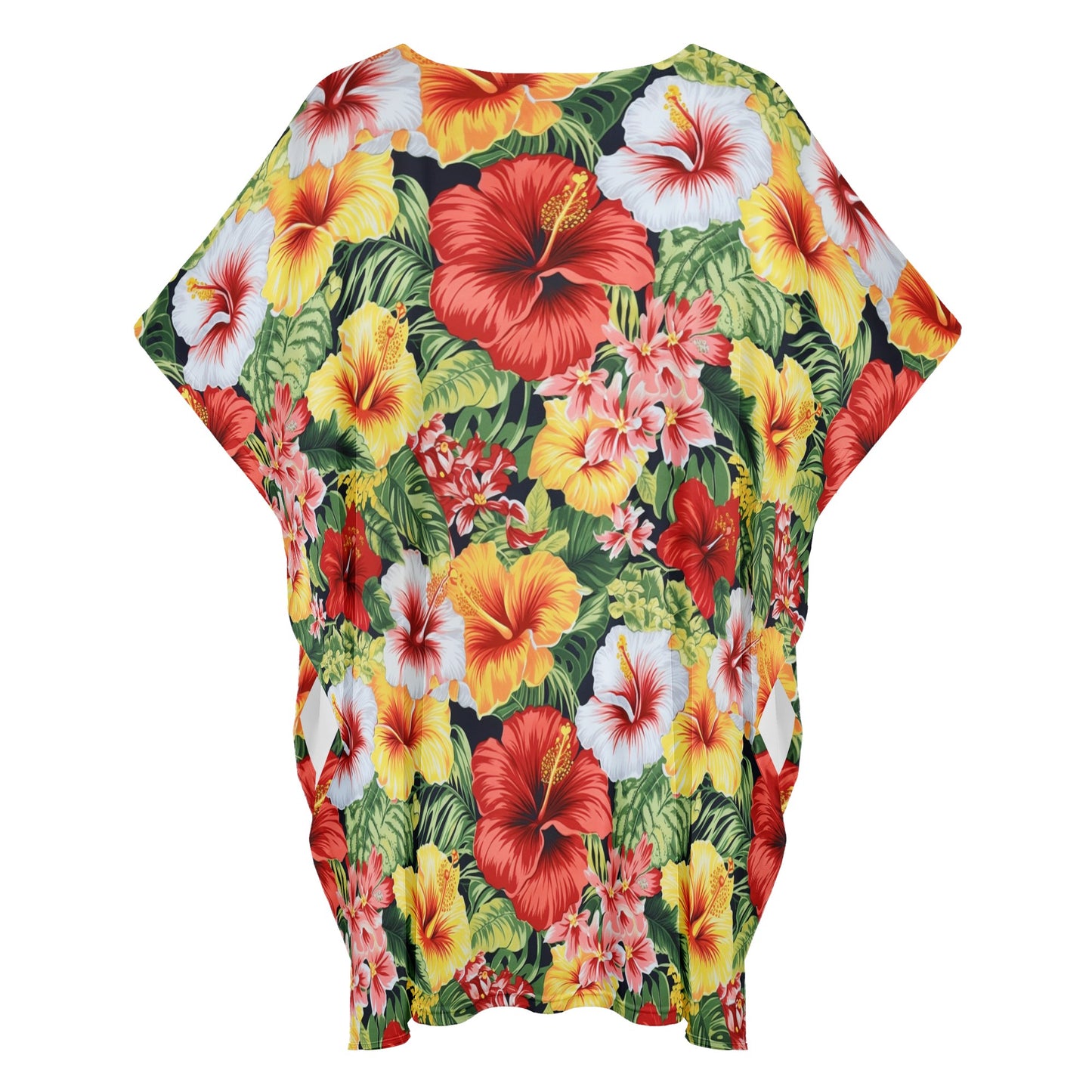 Hibiscus Women Oversize Shirt Dress