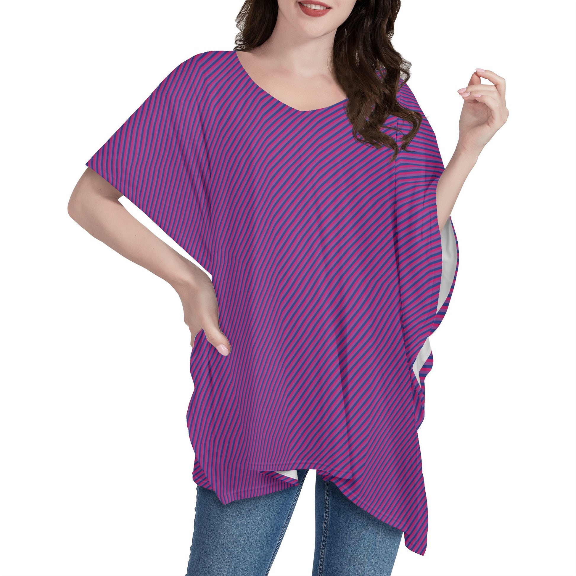 Bisexual Pride Women Oversize Shirt Dress