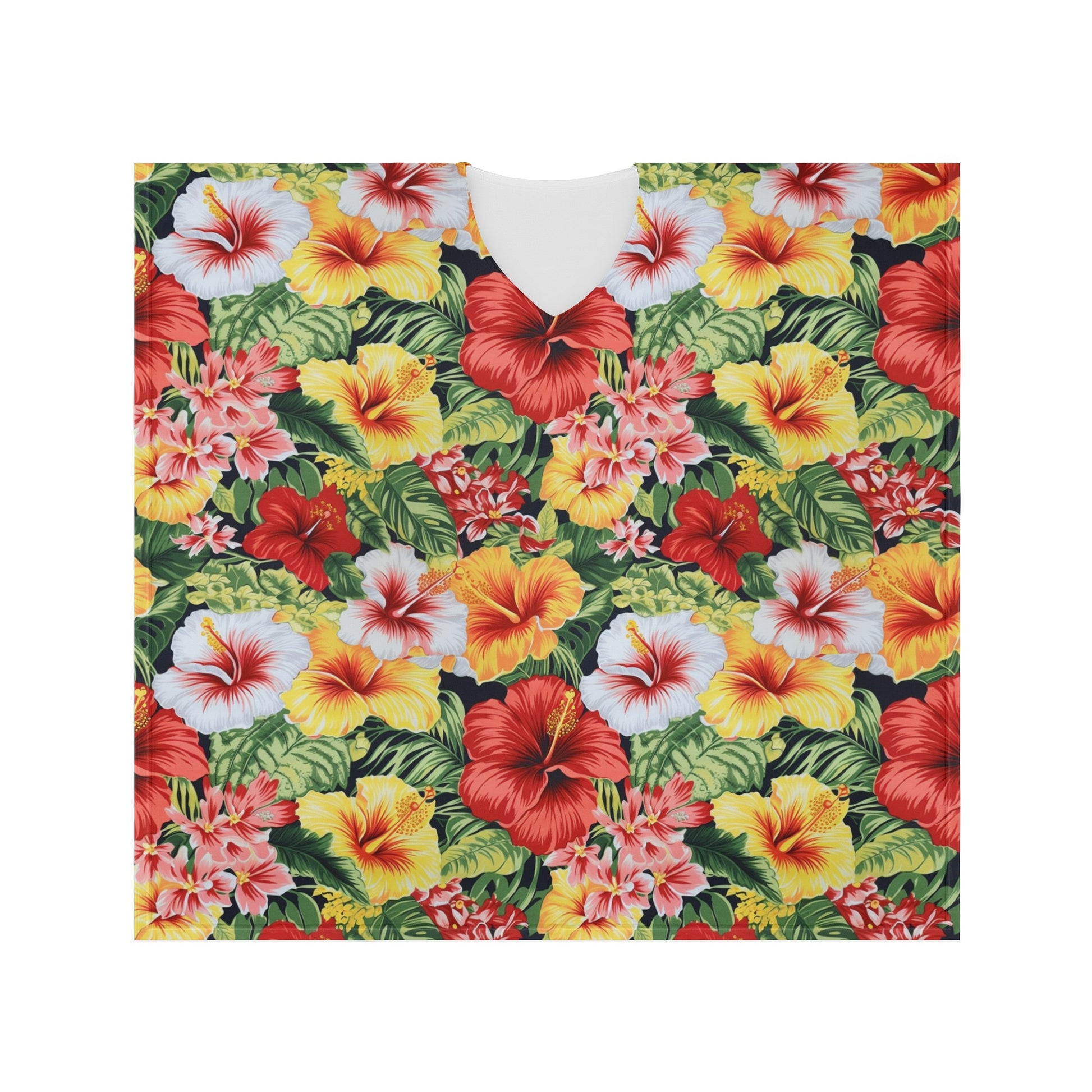 Hibiscus Women Oversize Shirt Dress