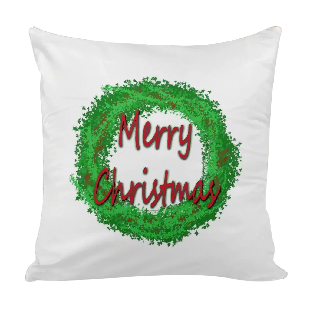 Bright Festive Holiday Pillow Case for Sofa or Couch with Chic Design