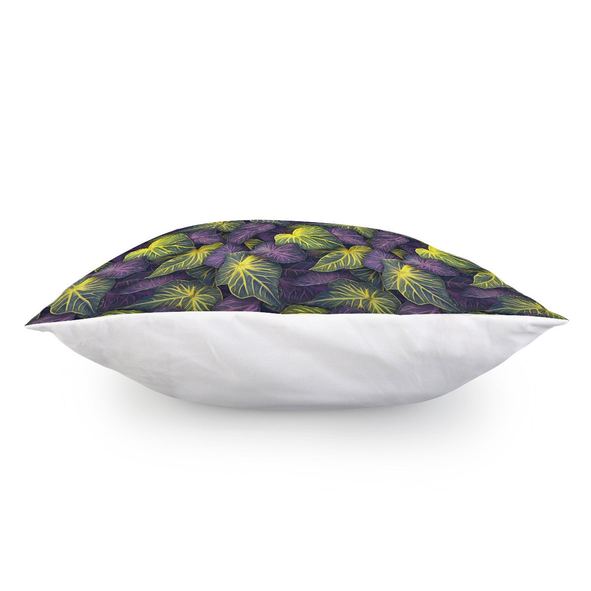 Luxtrini Iridescent Syngonium: Purple and Yellow Pillow Cover