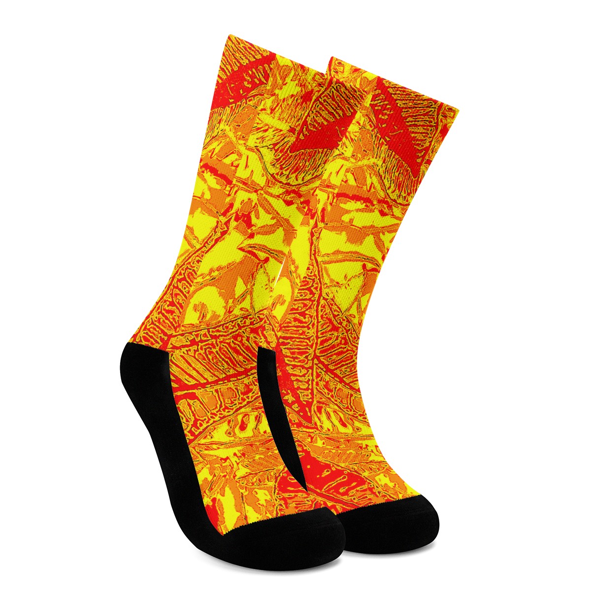 Orange Croton Crew Socks