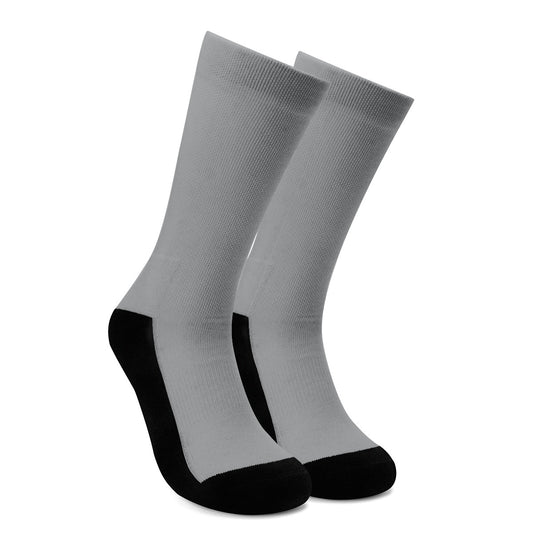 Basic Gray Crew Socks