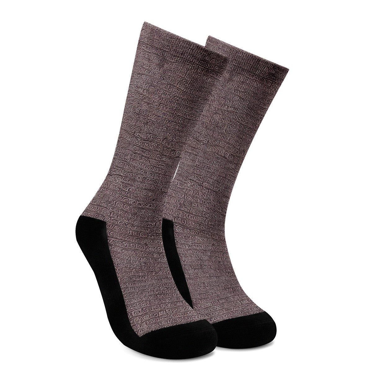 African Ethnic Mudcloth Crew Socks