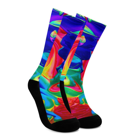 Rainbow Confusion Crew Socks