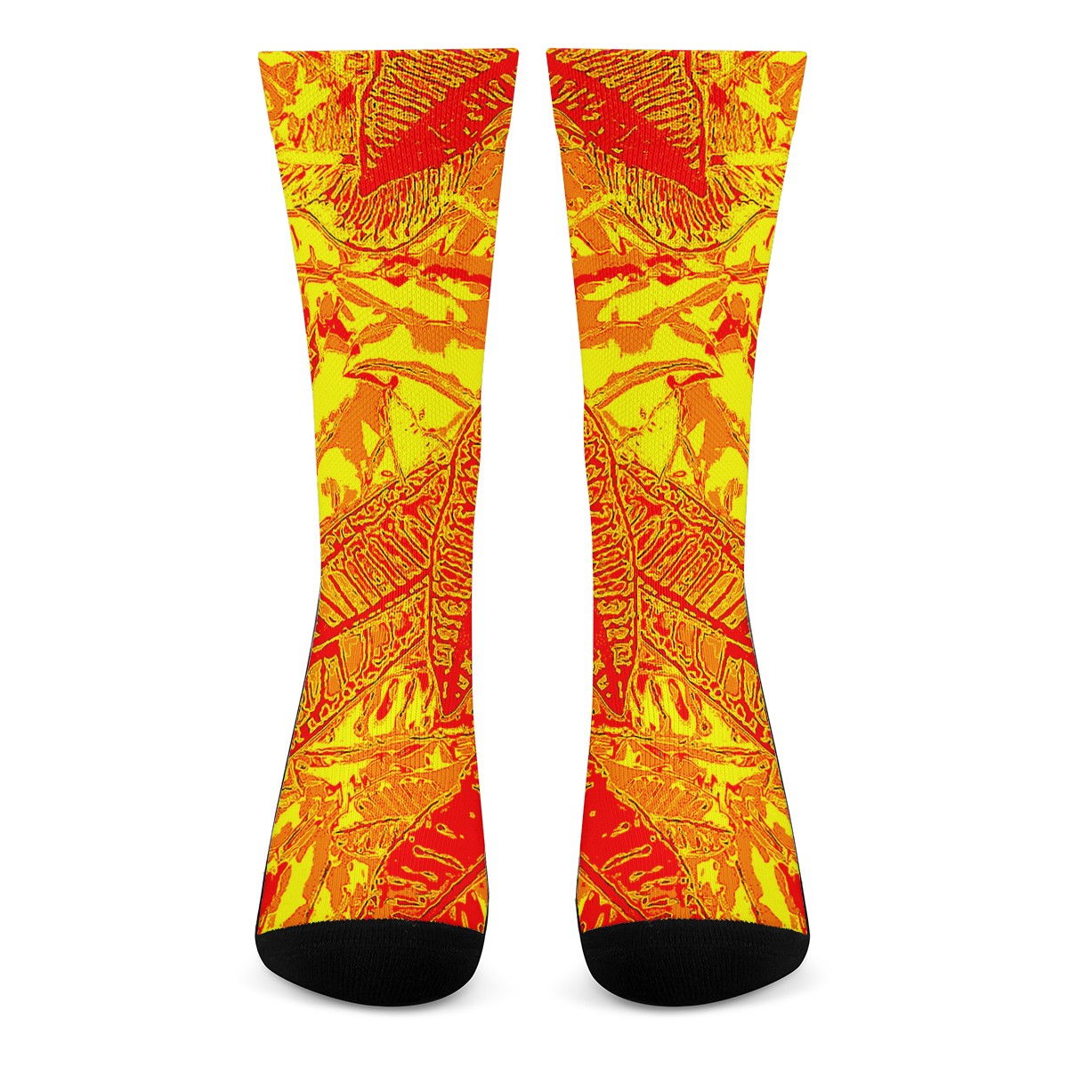 Orange Croton Crew Socks