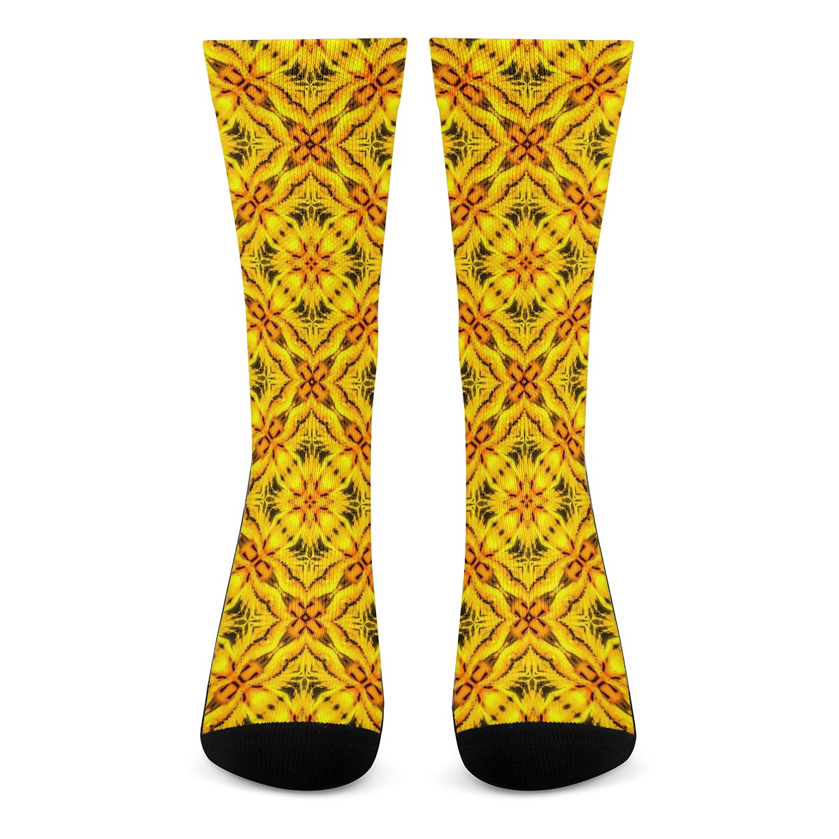 Yellow Toghu: traditional outfit of Northwestern Cameroon Crew Socks