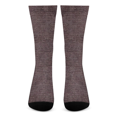 African Ethnic Mudcloth Crew Socks