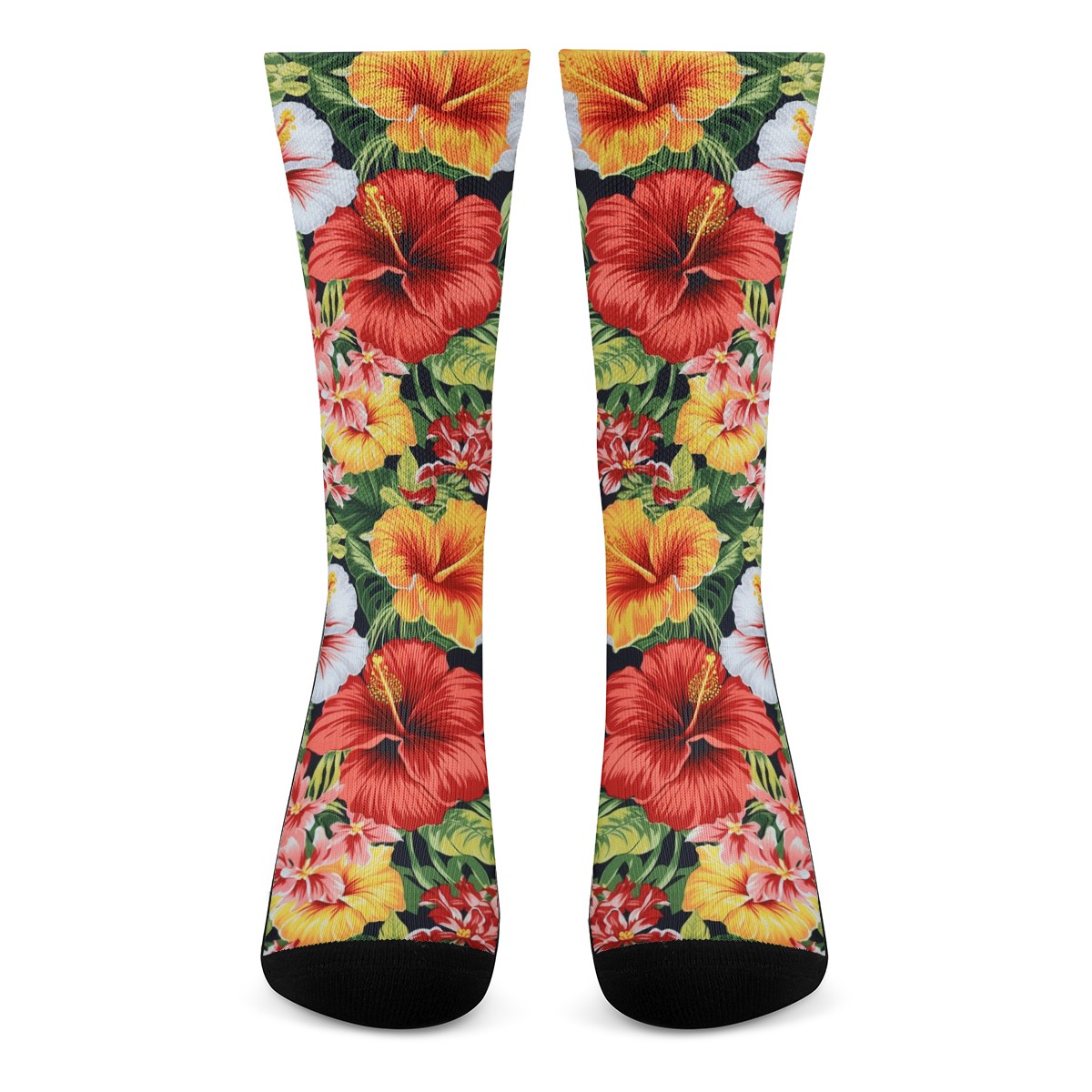 Hibiscus Crew Socks