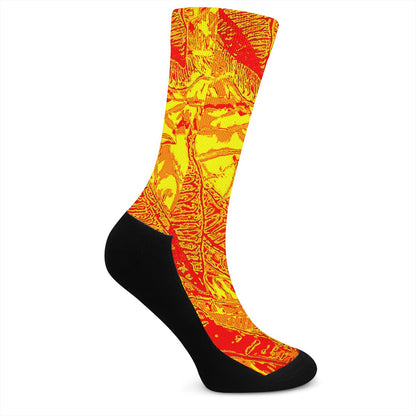 Orange Croton Crew Socks