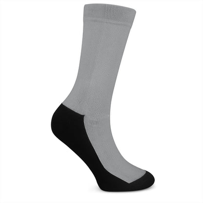 Basic Gray Crew Socks