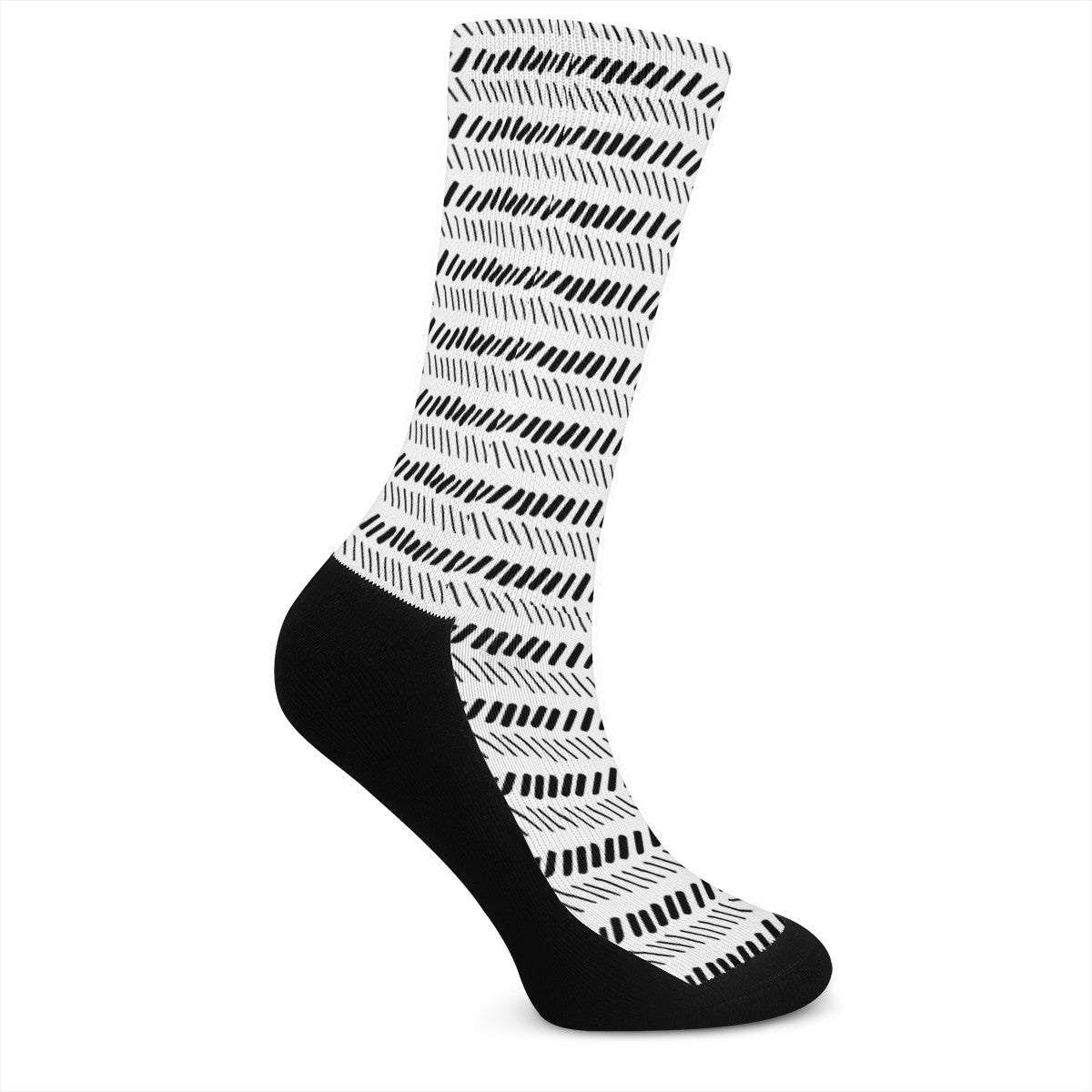 African Mudcloth Crew Socks