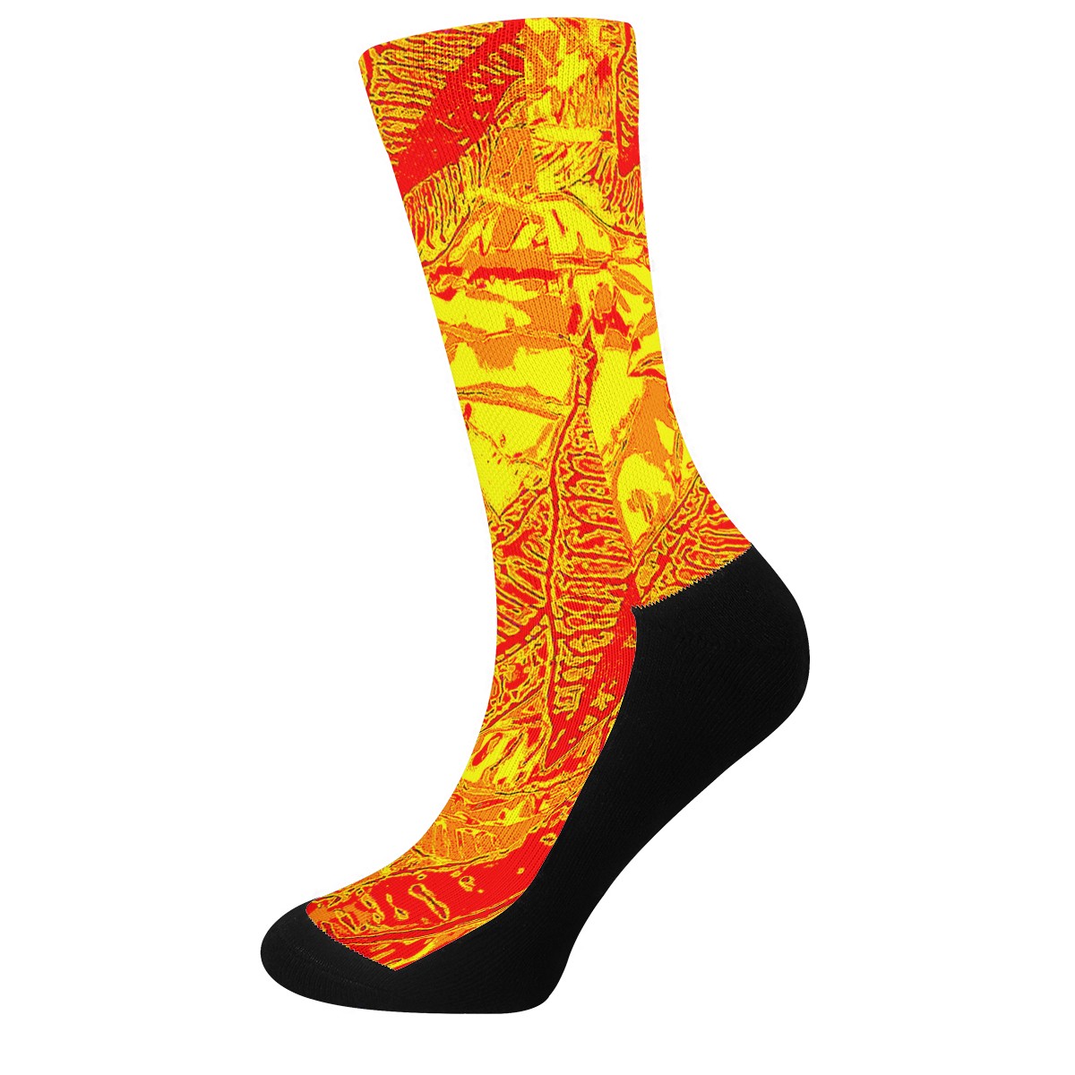 Orange Croton Crew Socks