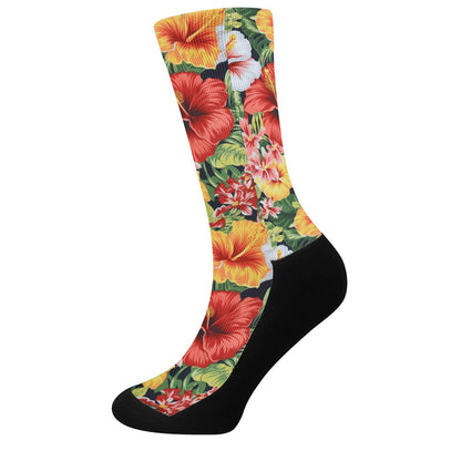 Hibiscus Crew Socks