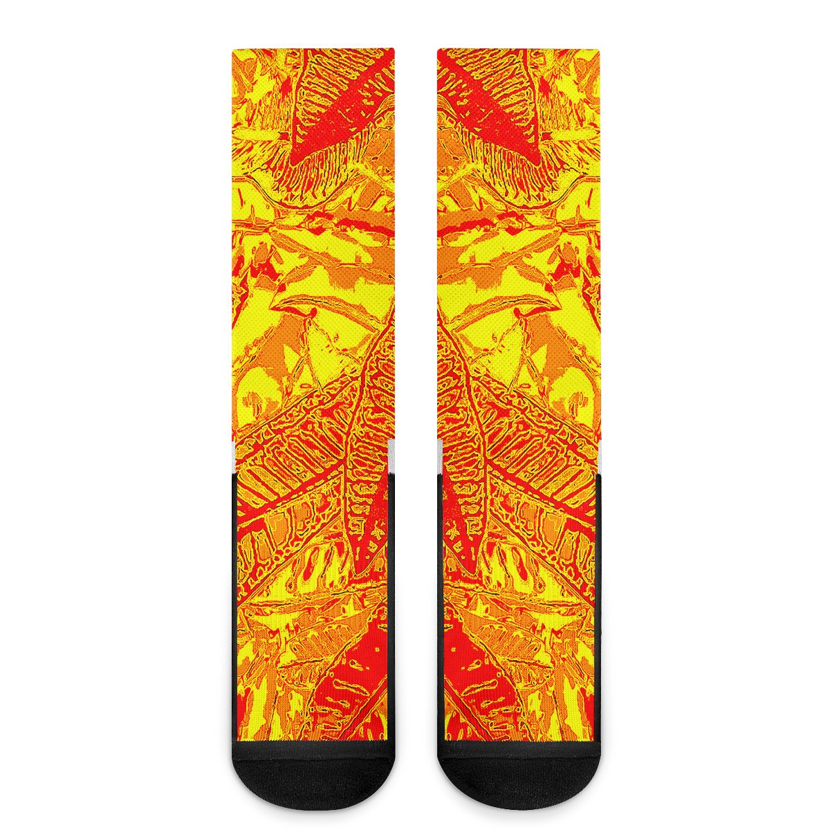 Orange Croton Crew Socks