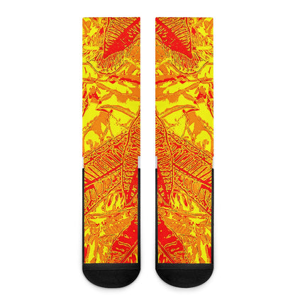 Orange Croton Crew Socks