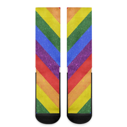 LGBT Pride Motif Pattern Crew Socks