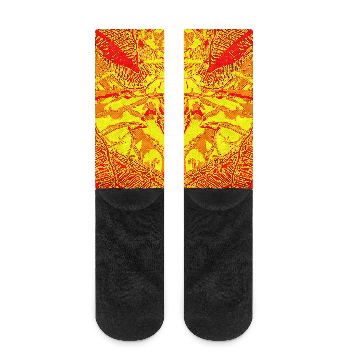 Orange Croton Crew Socks