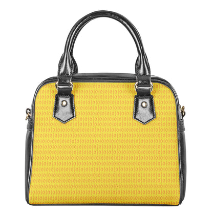 African Mud Print #14 Yellow Shoulder Handbags