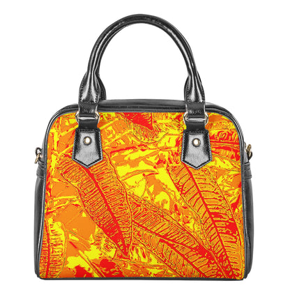 Orange Croton Shoulder Handbags