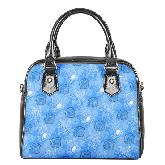 Blue Seashell Ocean Shoulder Handbags