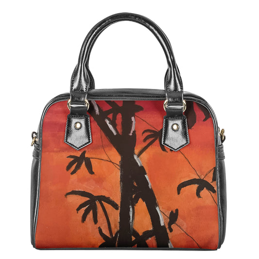 Bamboo at Sunset Shoulder Handbags