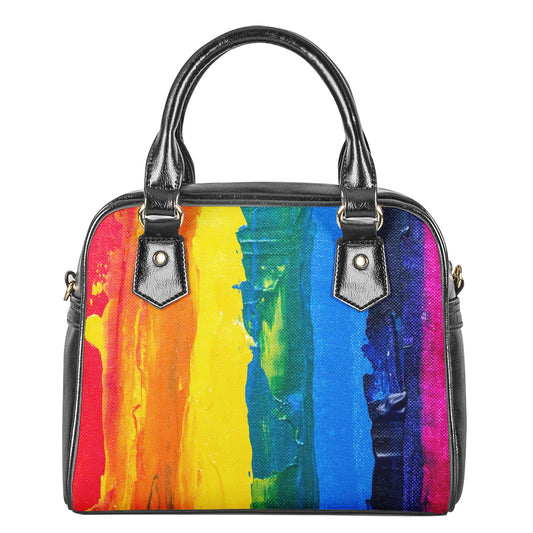 Rainbow Painting Shoulder Handbags