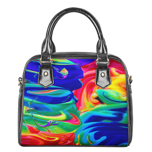 Rainbow Confusion Shoulder Handbags