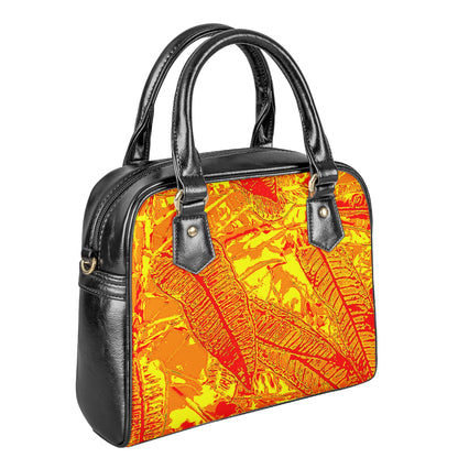 Orange Croton Shoulder Handbags