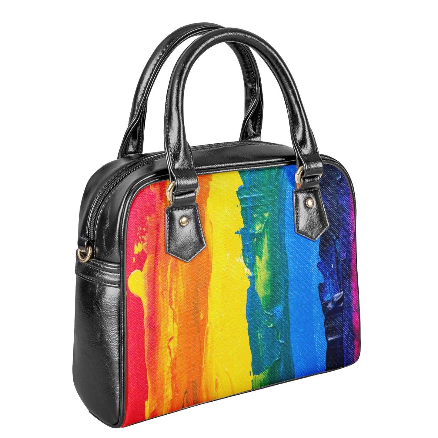 Rainbow Painting Shoulder Handbags