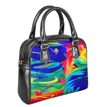 Rainbow Confusion Shoulder Handbags