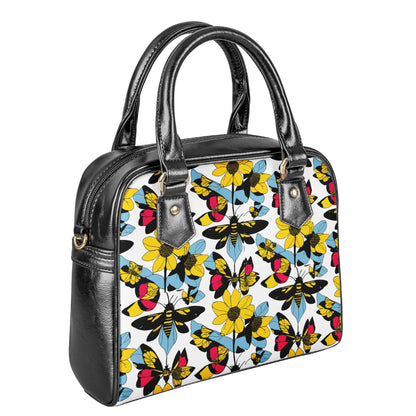 Bees and Sunflowers Shoulder Handbags