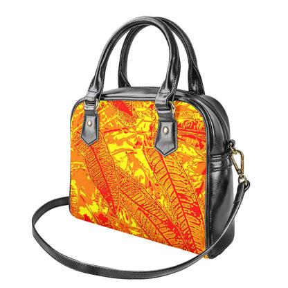 Orange Croton Shoulder Handbags