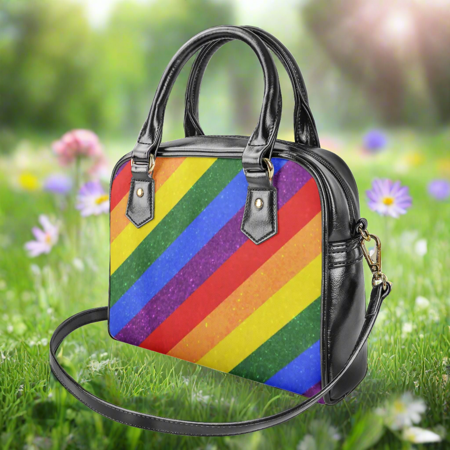 LGBT Pride Motif Pattern Shoulder Handbags