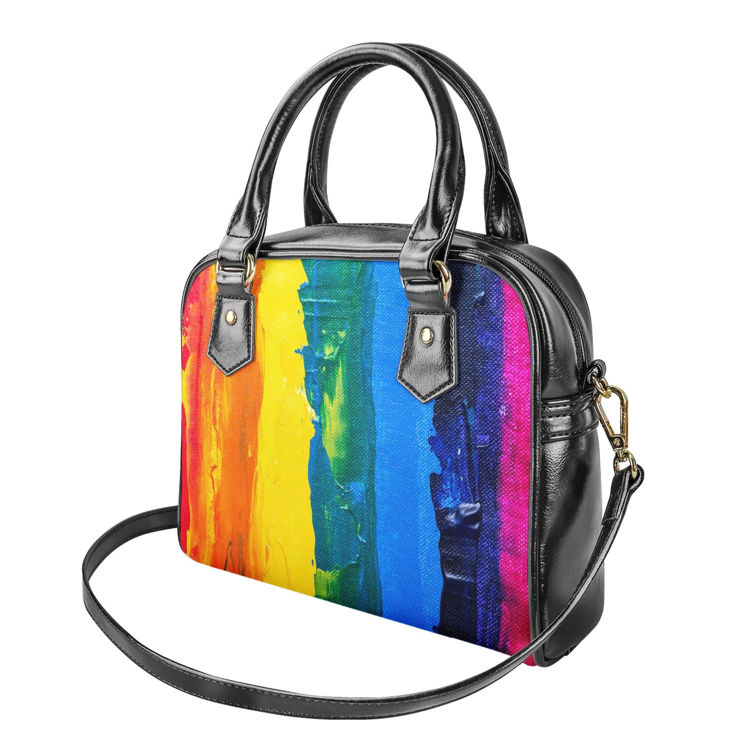 Rainbow Painting Shoulder Handbags