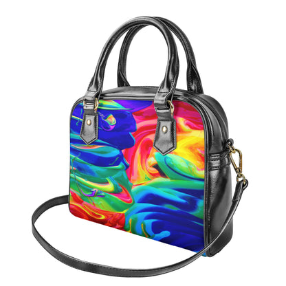 Rainbow Confusion Shoulder Handbags