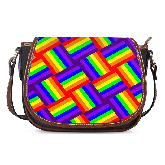 Rainbow Weave Saddle Bags