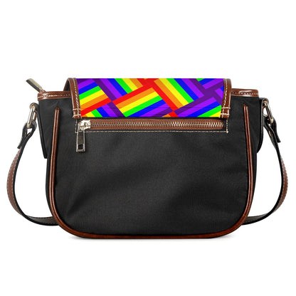 Rainbow Weave Saddle Bags