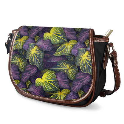 Luxtrini Iridescent Syngonium: Purple and Yellow Saddle Bags