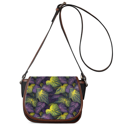 Luxtrini Iridescent Syngonium: Purple and Yellow Saddle Bags