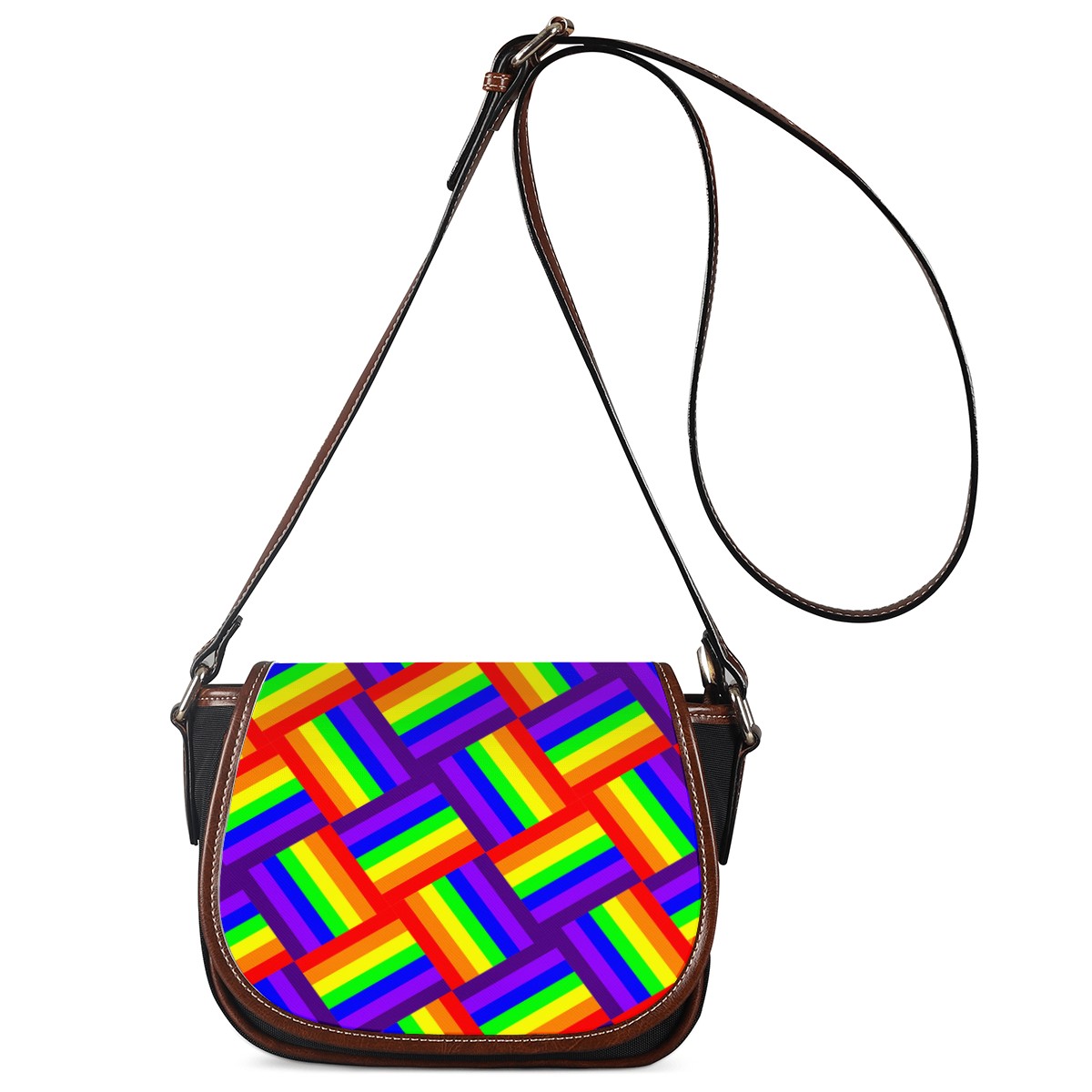 Rainbow Weave Saddle Bags