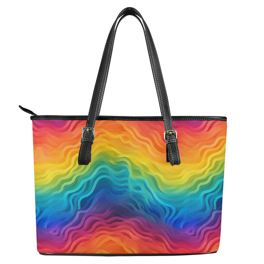 Rainbow Pride - LGBTQ Leather Tote Bags