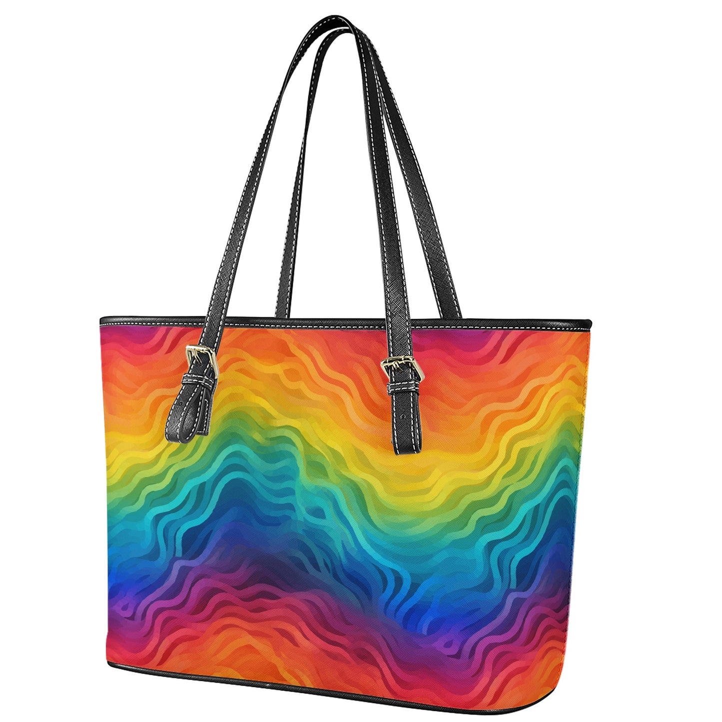 Rainbow Pride - LGBTQ Leather Tote Bags