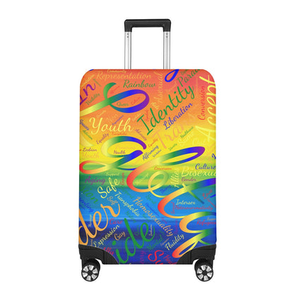LGBTQ Word Cloud Luggage Cover