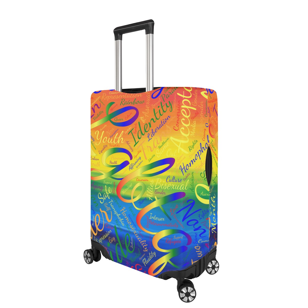 LGBTQ Word Cloud Luggage Cover