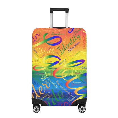 LGBTQ Word Cloud Luggage Cover
