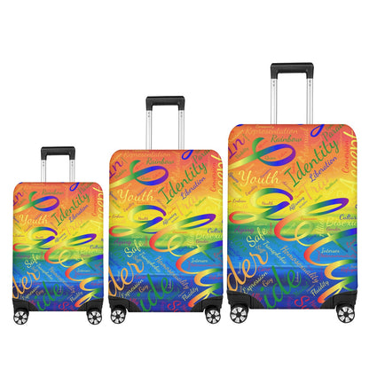 LGBTQ Word Cloud Luggage Cover